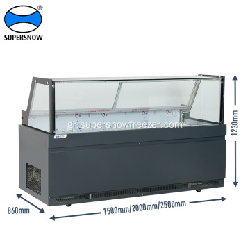 Deli Display Case Counter Counter με αποθήκευση κατάψυξης